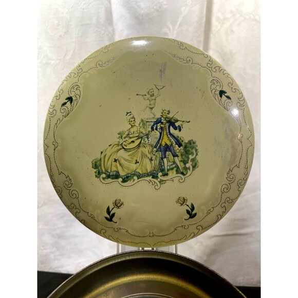 Victorian Tin by Daher Cherub Dresser Trinket Keeper - Picture 9 of 10